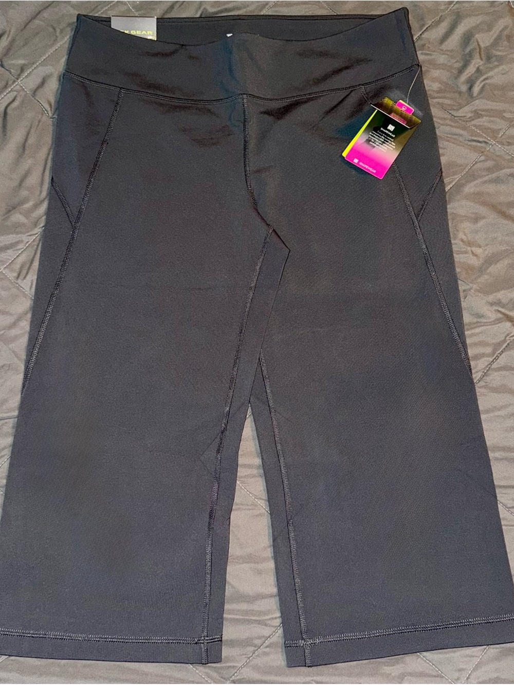 Women’s Tek Gear Core Essentials Shapewear Yoga Capris, Size XL, Abyss Gray